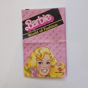 Barbie Mattel 1984 Vintage Pamphlet Advertising Dolls Booklet World Of Fashion
